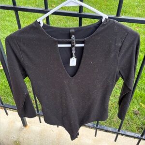 Victoria’s Secret Black V-Neck Bodysuit